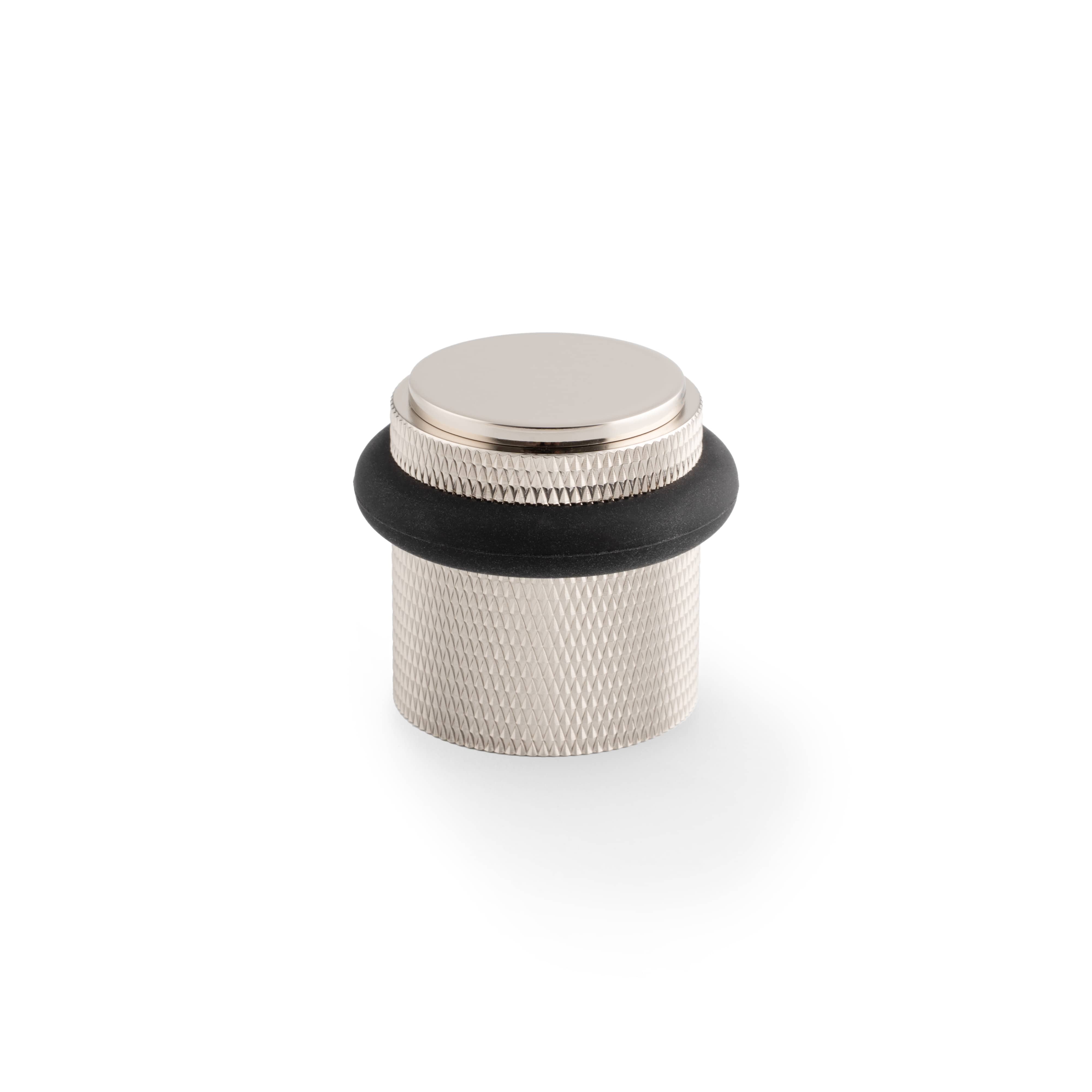 Brunel Floor Cross | Dørstopper i Blank Nikkel Ø 35 mm x H 38,5 mm Alexander & Wilks AW639KPN FINICC