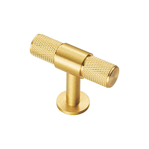 CB Cross T-Bar | Greb/Knop i Børstet Messing med Lak