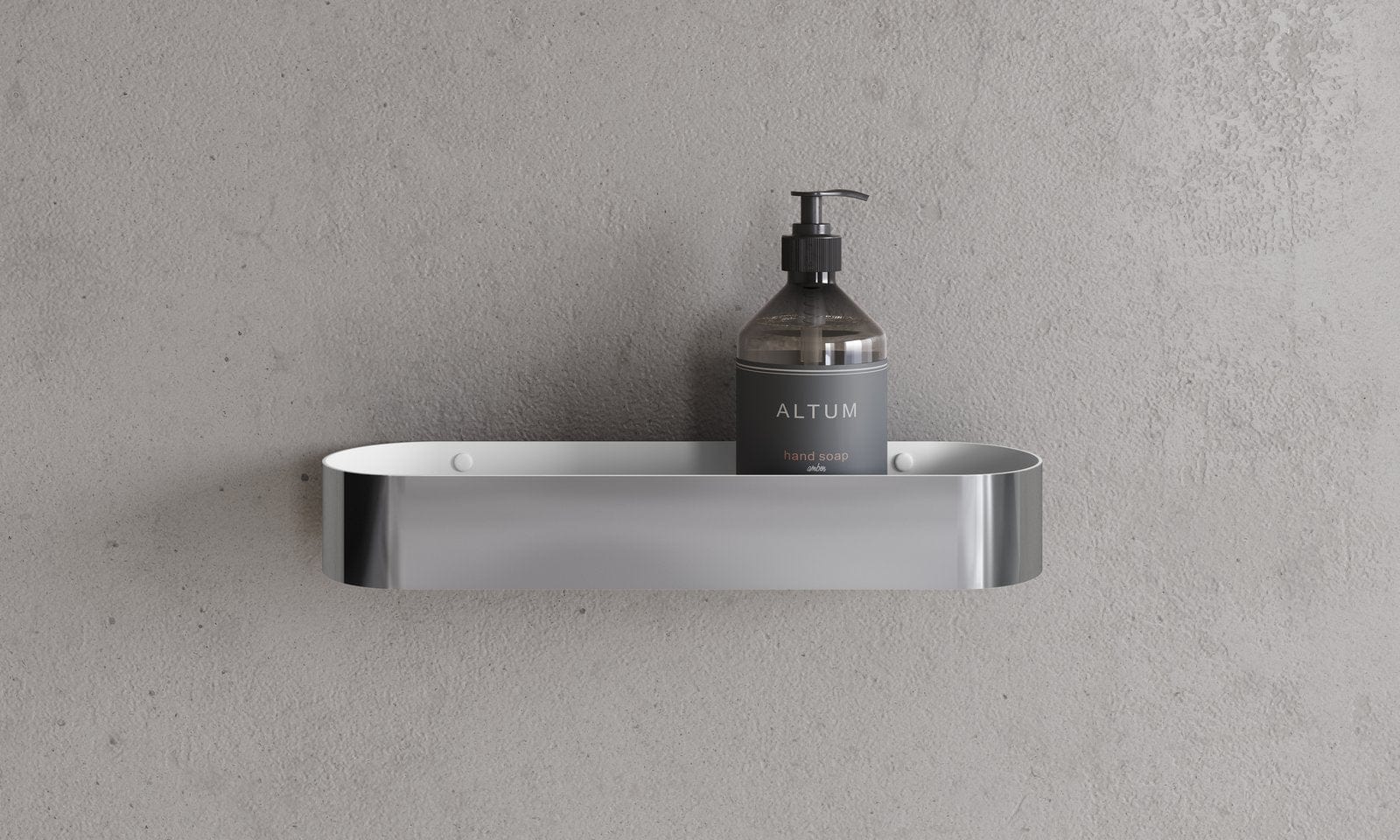 CB 100 | Hylde i Blank Krom / Mat Hvid Copenhagen Bath CB-40040111 FINICC