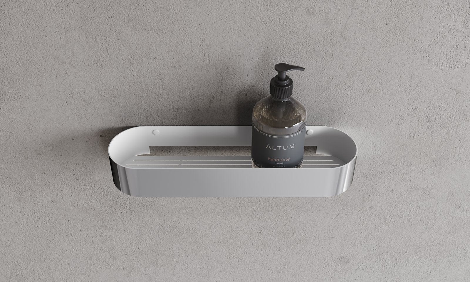 CB 100 | Hylde i Blank Krom / Mat Hvid Copenhagen Bath CB-40040111 FINICC