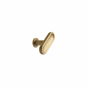 Chateau T-Bar | Knop i Børstet Messing