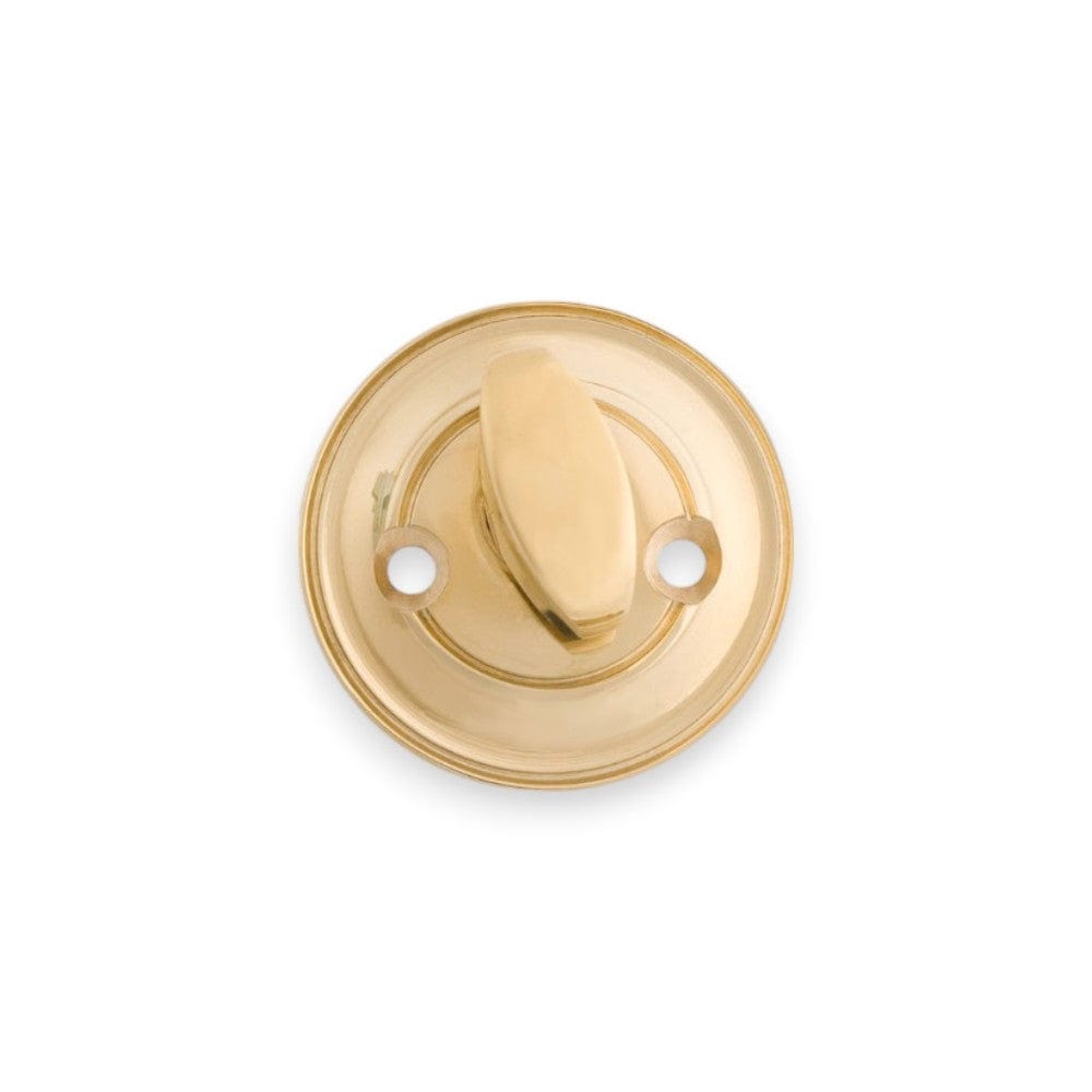 Classic | Vriderlås til hoveddør i Blank Messing uden Lak Ø 58 mm (C/C 30 mm) Sibes KC-235185 FINICC