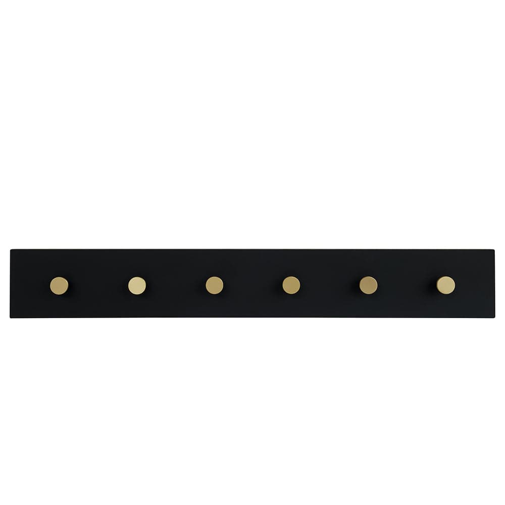 Color | Knagerække i Sort/Messing L 70 cm x B 10 cm MOUD Home MH-210912 FINICC