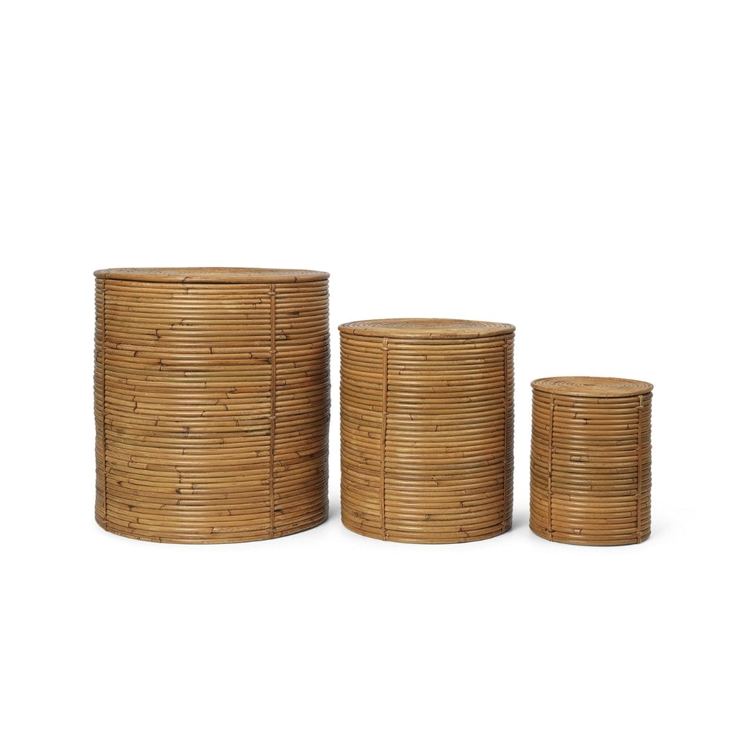 Column Storage - Set of 3 - Natural Stained ferm LIVING FL-1104267460 FINICC