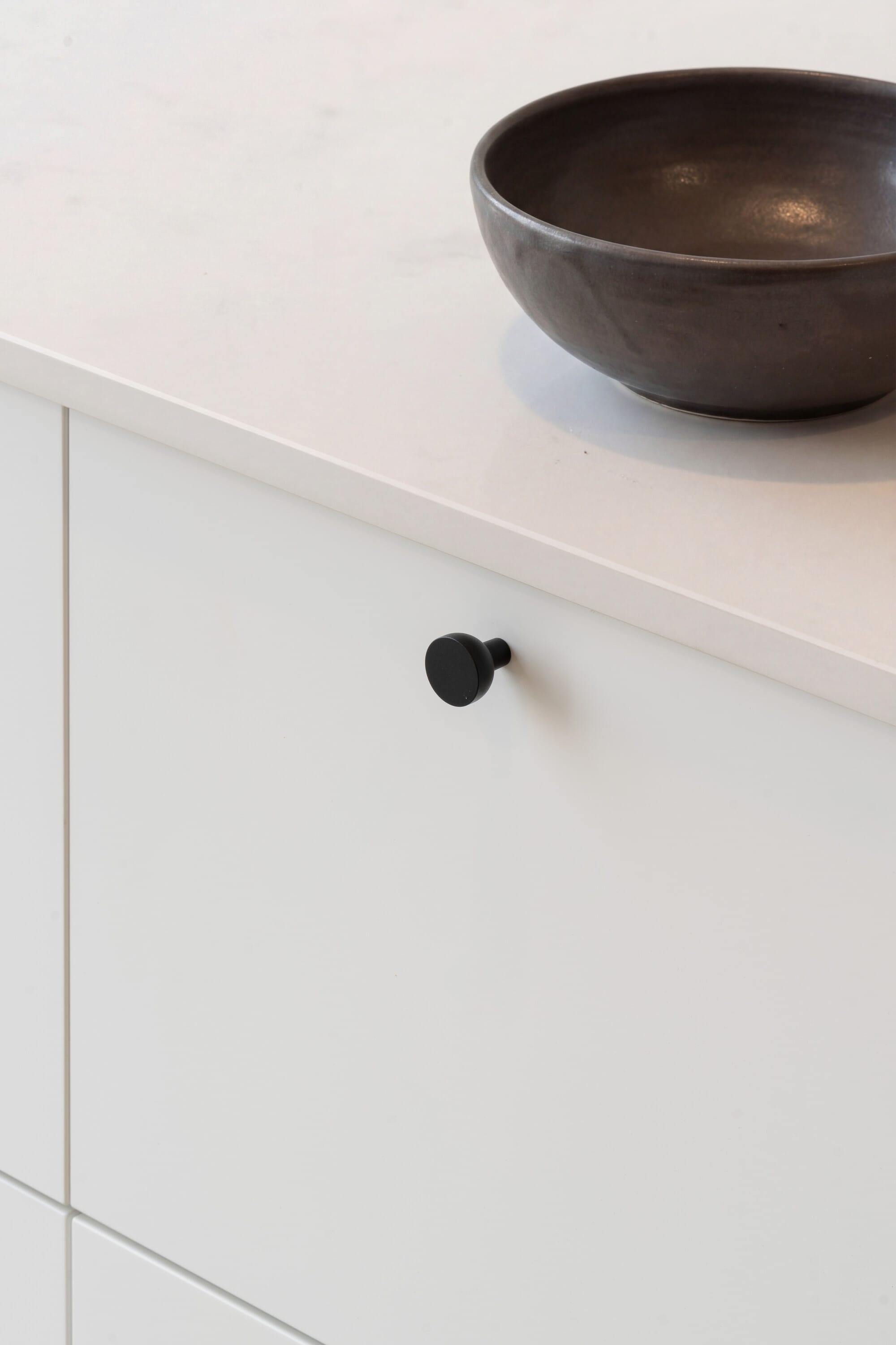 Copenhagen | Knop i Mat Sort Ø 25 mm x D 25 mm Beslag Design BD-304426-11 FINICC