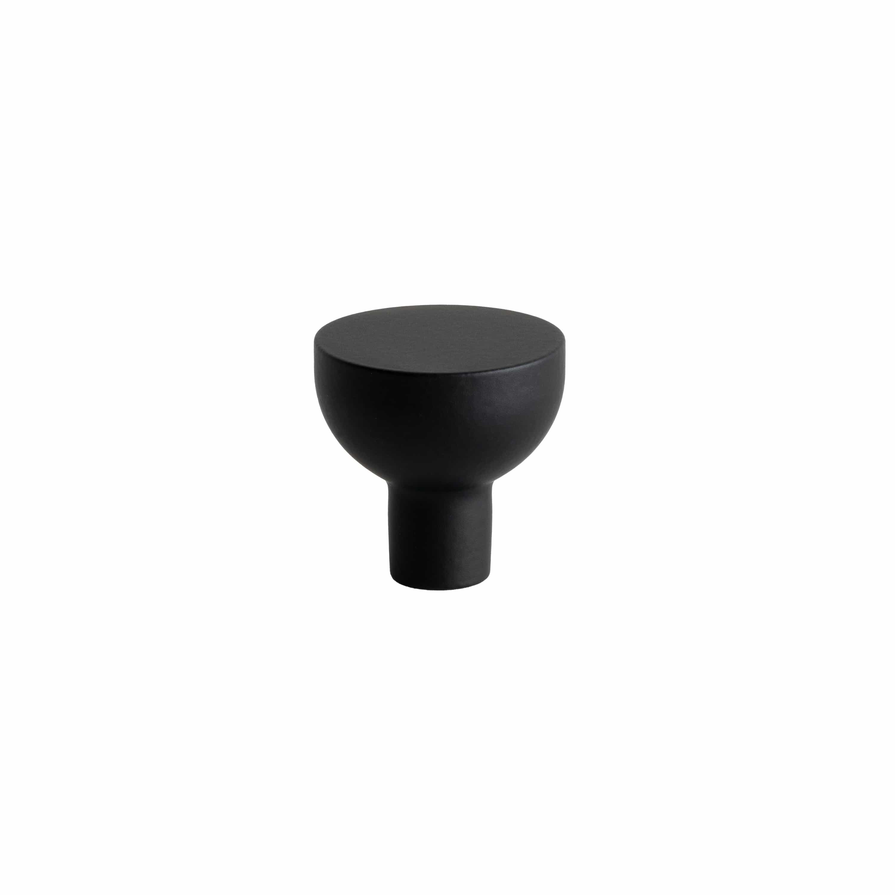 Copenhagen | Knop i Mat Sort Ø 25 mm x D 25 mm Beslag Design BD-304426-11 FINICC