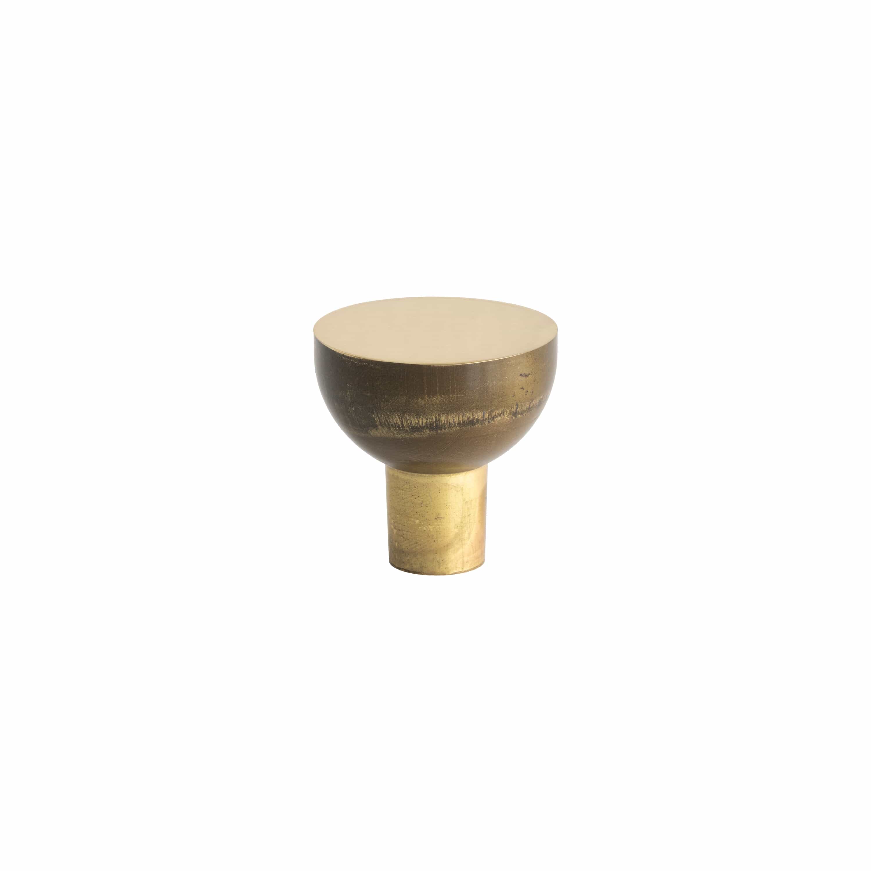 Copenhagen | Knop i Messing uden Lak Ø 25 mm x D 25 mm Beslag Design BD-304425-11 FINICC