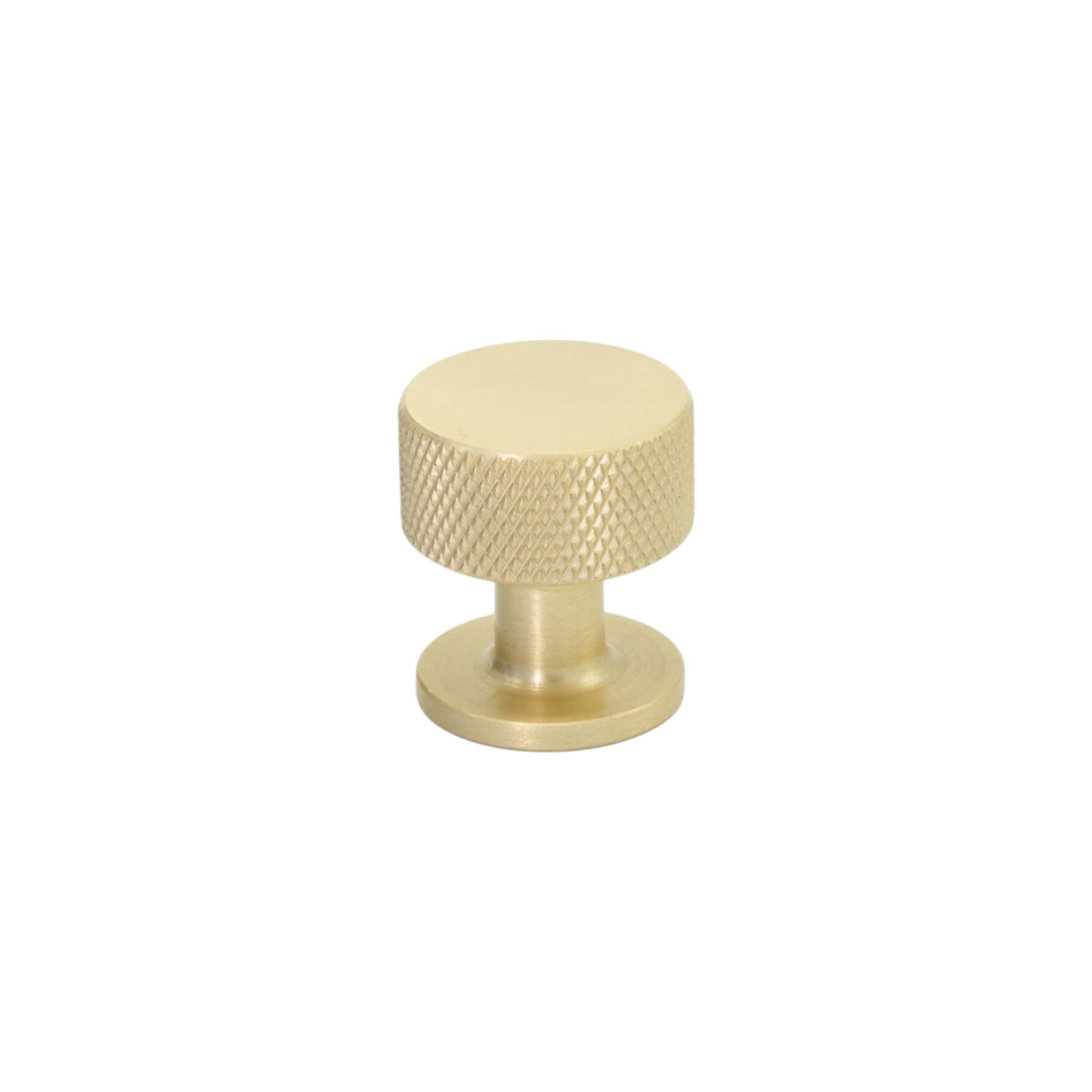 Crest | Knop i Børstet Messing Finish Ø 26 mm x D 28 mm Beslag Design BD-309133-11 FINICC