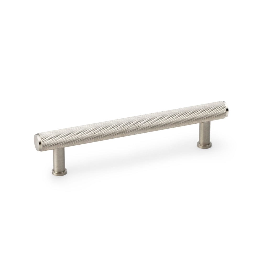 Crispin Knurled | Greb i Rustfrit Stål Finish L 166 mm (C/C 128 mm) Alexander & Wilks AW809-128-SN FINICC