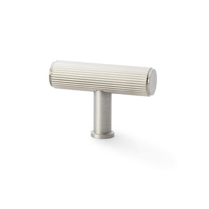 Crispin T-Bar Reeded | Greb/Knop i Rustfrit Stål Finish