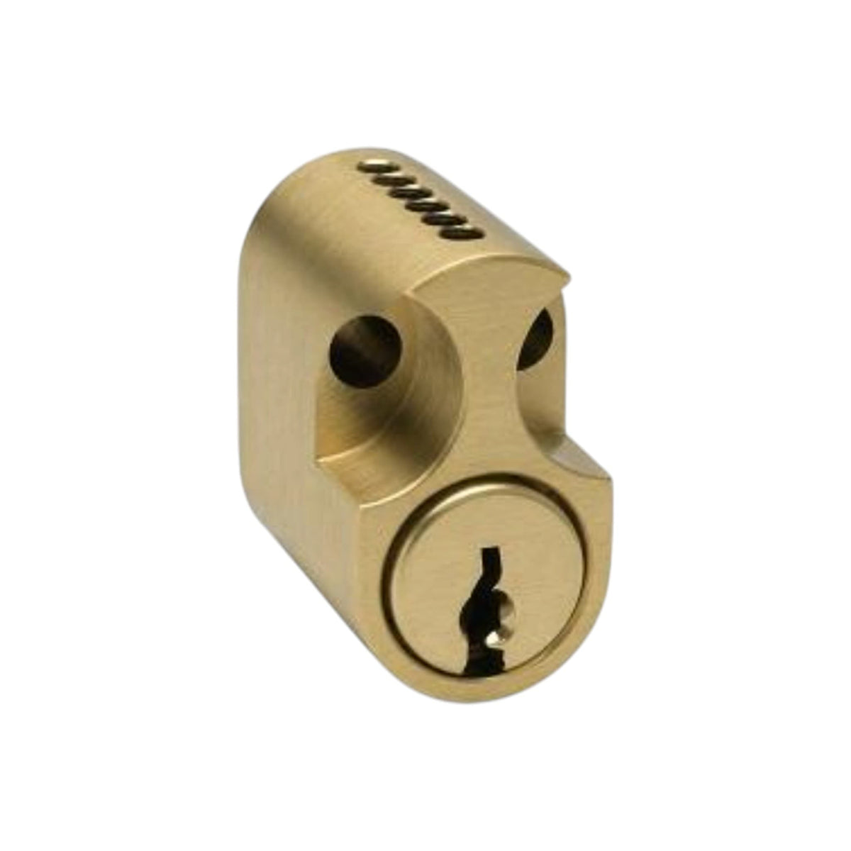Cylinderlås Rokoko, 6-stift incl. 3 nøgler, Børstet Messing Jasa KC-231305 FINICC