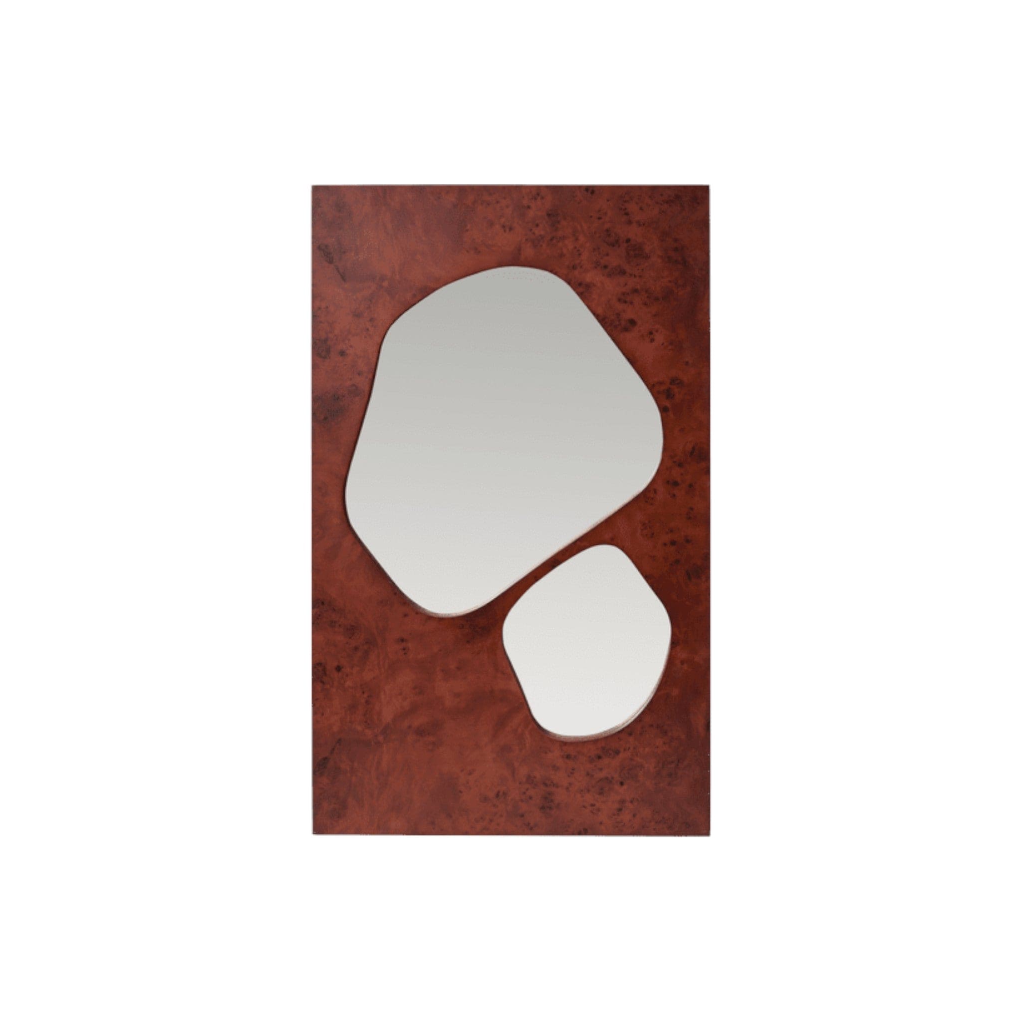 Folia Small | Spejl i Klar/Mørkbejdset Træ L 82 cm x B 50 cm Ferm Living FL-1104272396 FINICC