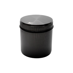 Fritstående dørstopper i linjeret mønster, gun metal