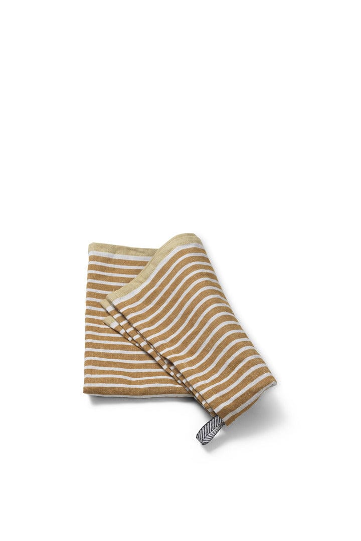 Hale Tea Towel - Golden Brown/Silver Fern ferm LIVING FL-1104267399 FINICC