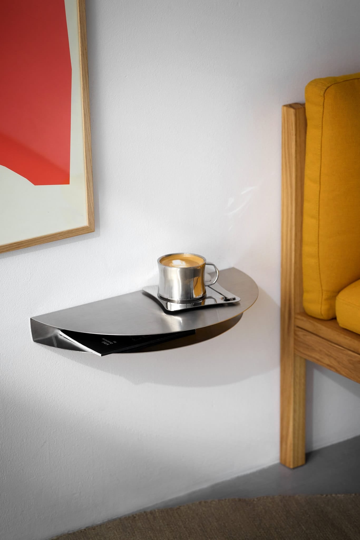 Half Moon Shelf | Hylde i Rustfrit Stål Moebe FINICC