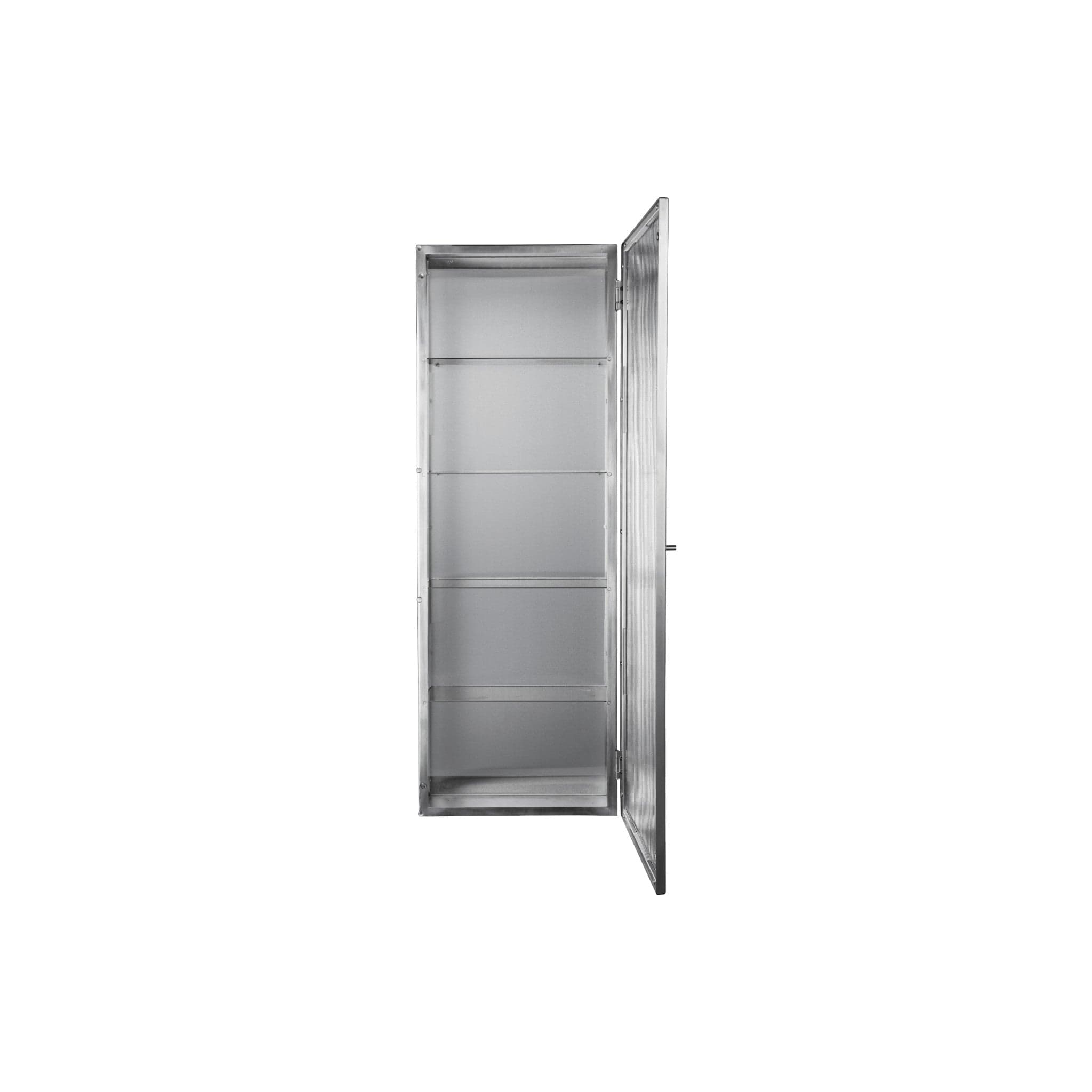Haze Wall Cabinet Large | Vægskab i Børstet Rustfrit Stål ferm LIVING 1104272059 FINICC