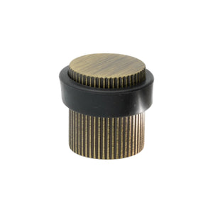 Helix Stripe | Dørstopper i Antik Bronze - gulv monteret