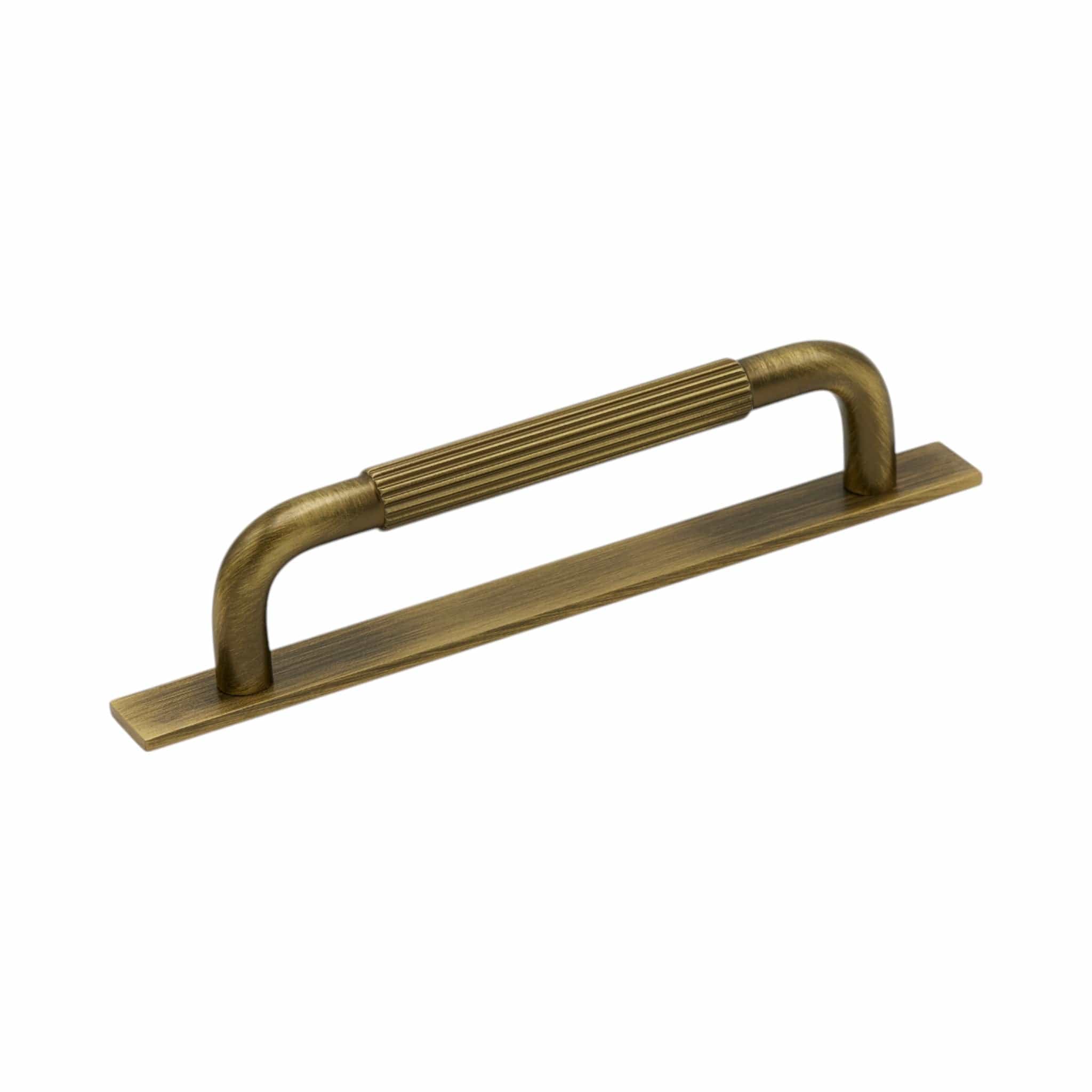 Helix Stripe | Greb i Antik Bronze  - med bagplade L 170 mm (C/C 128 mm) Beslag Design 309275-11 FINICC