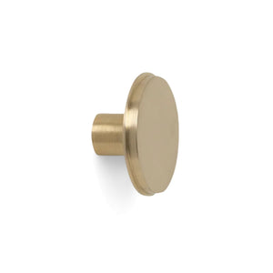 Hook Large | Knop/Knage i Mat Messing Uden lak