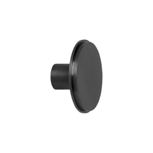 Hook Large | Knop/Knage i Sortoxideret Messing Uden lak