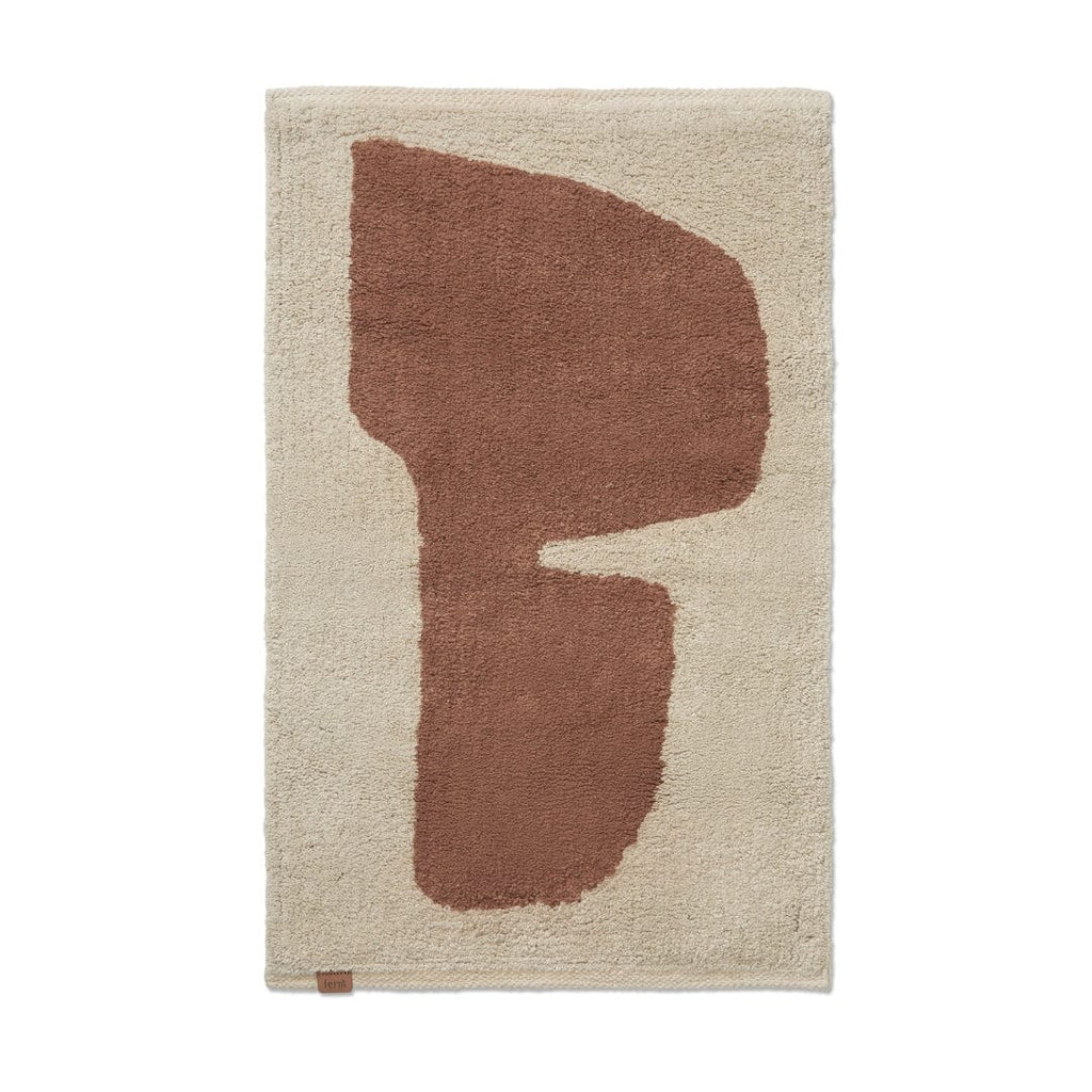 Lay Washable Mat - Parchment/Rust | FINICC