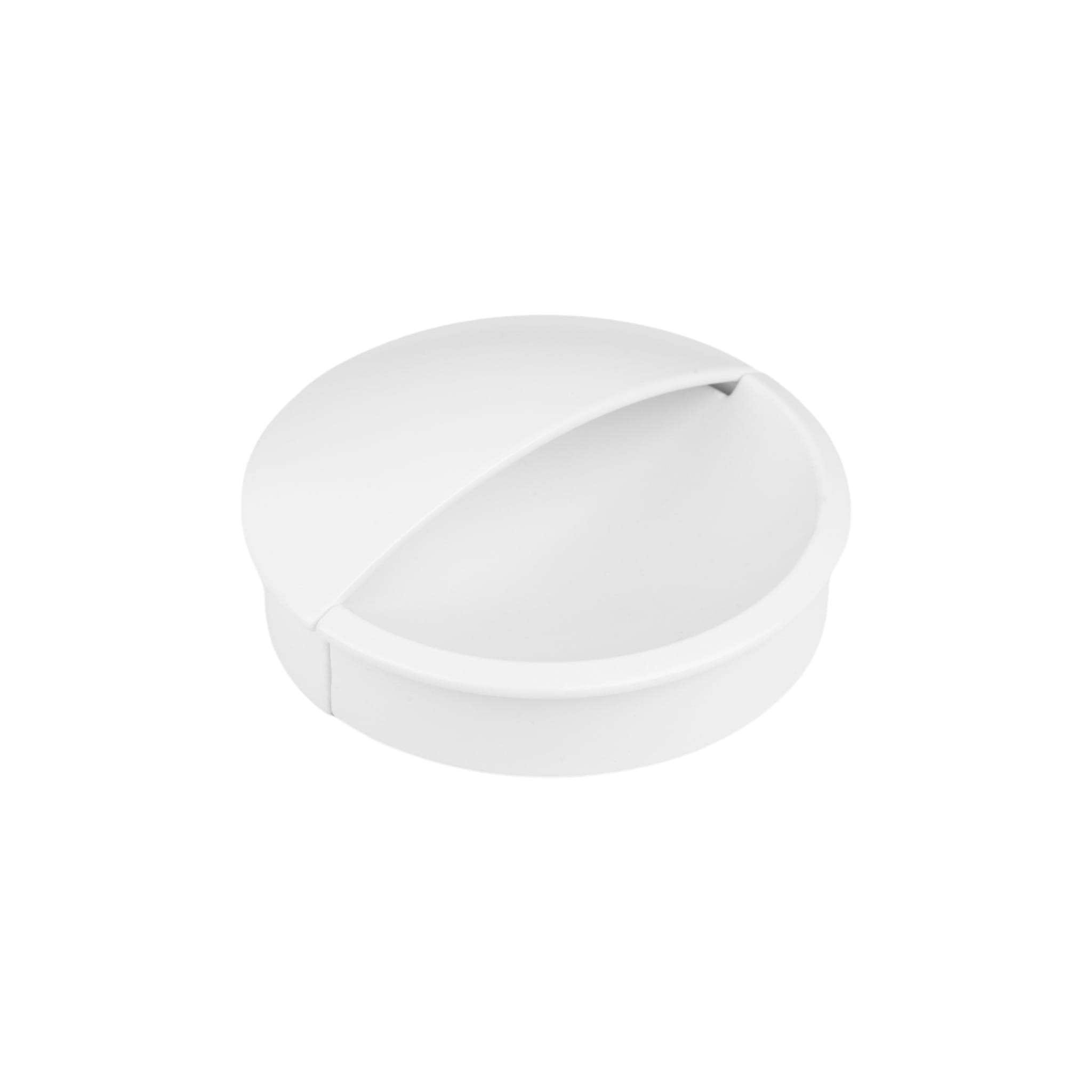 Lidd | Greb i Mat Hvid L 64 mm (C/C 48 mm) Viefe VF-0635048ZM1 FINICC