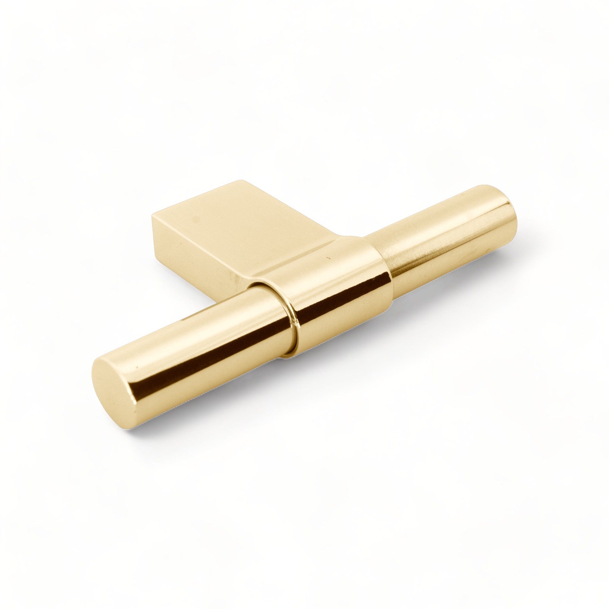 Line Big T-Bar | Greb/Knop i Poleret Messing uden Lak L 80 mm (C/C 12 mm) BB Sweden BB-KN29M FINICC