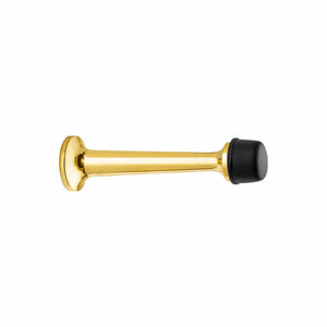 Model 1147 | Dørstopper i Blank Messing uden Lak m. Sort top