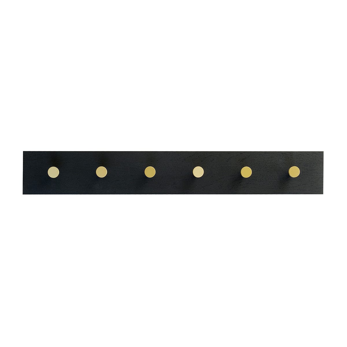 Oak Row | Knagerække i Sort/Messing L 70 cm x B 10 cm MOUD Home MH-211151 FINICC