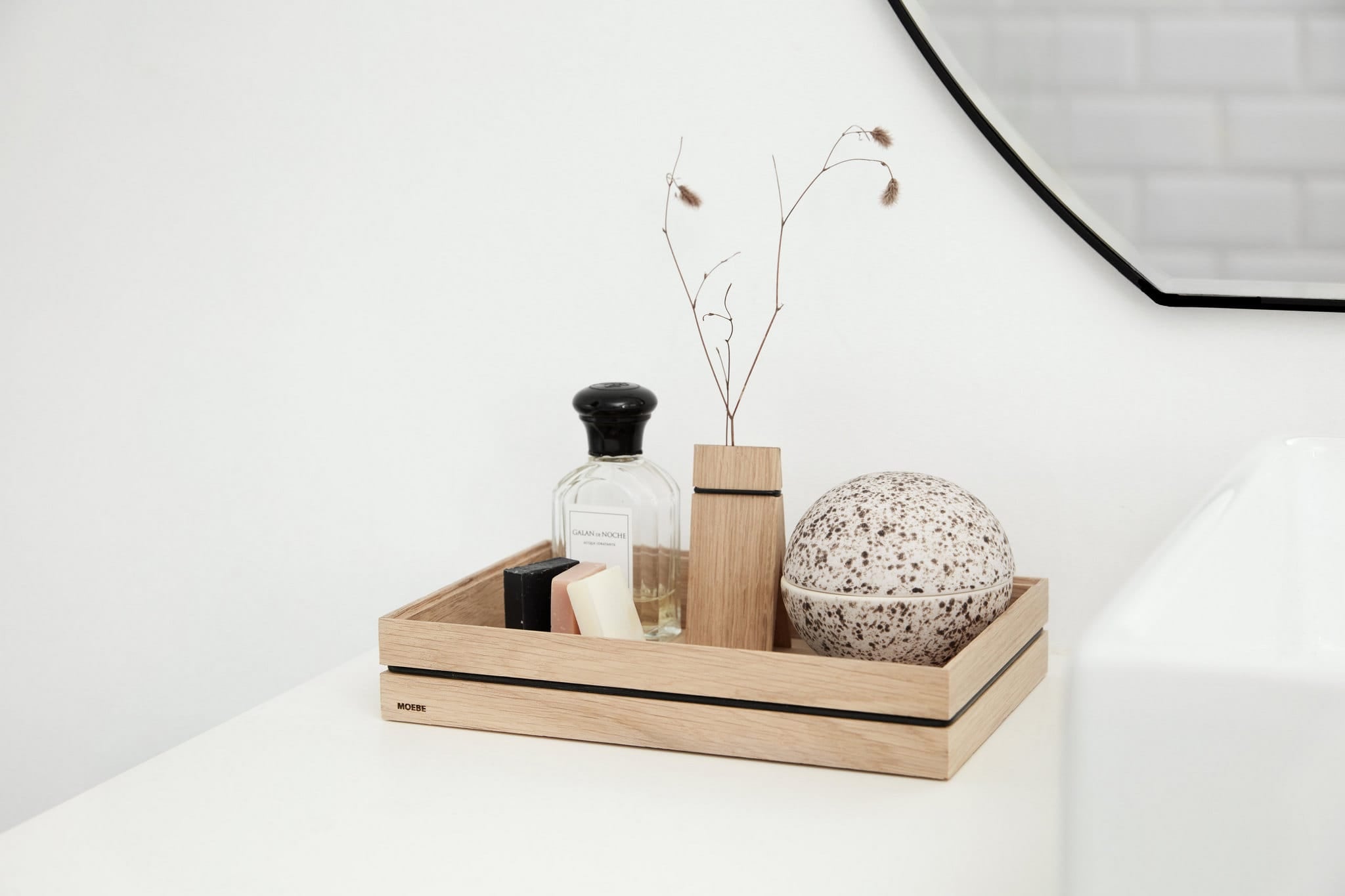 Organise Small | Bakke i Ubehandlet Eg L 25 cm x D 17 cm Moebe MB-ORGSO FINICC