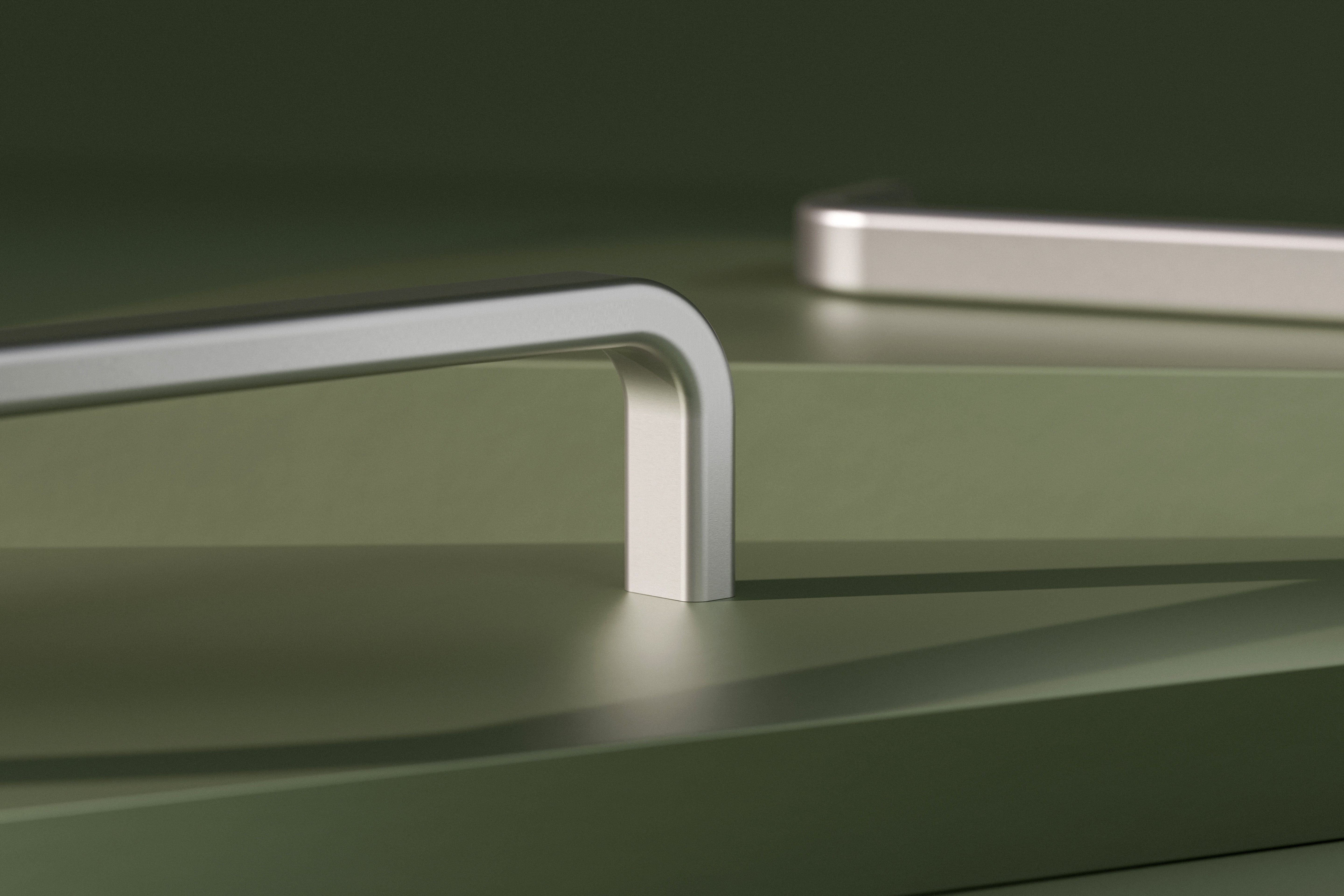 Positano | Greb i Børstet Rustfrit Stål Finish L 134 mm (C/C 128 mm) Theofils TF-11872551SP FINICC