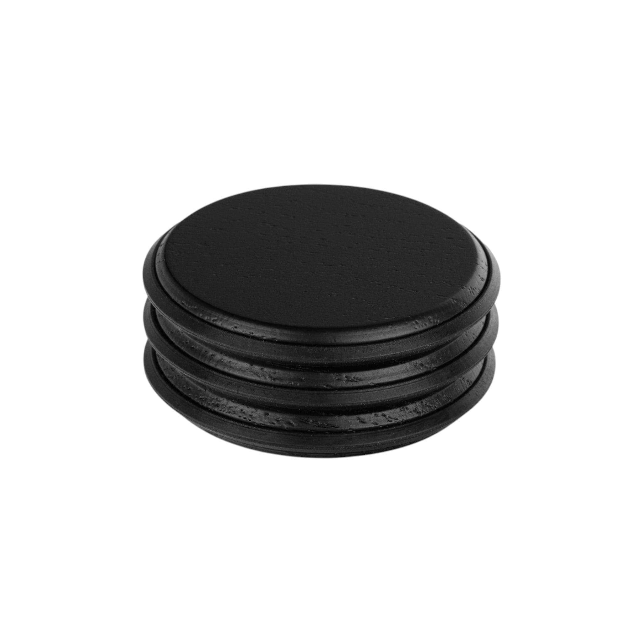 Pulse | Dørstopper i Sortbejdset Træ Ø 66 mm x H 27 mm Viefe VF-8014065WM2 FINICC