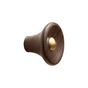 Recta | Knop i Lakeret Valnød/Messing
