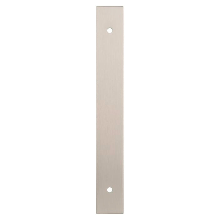 Rectangular | Bagplade i Rustfri Stål finish L 168 mm (C/C 128 mm) Alexander & Wilks AWBP128SN FINICC