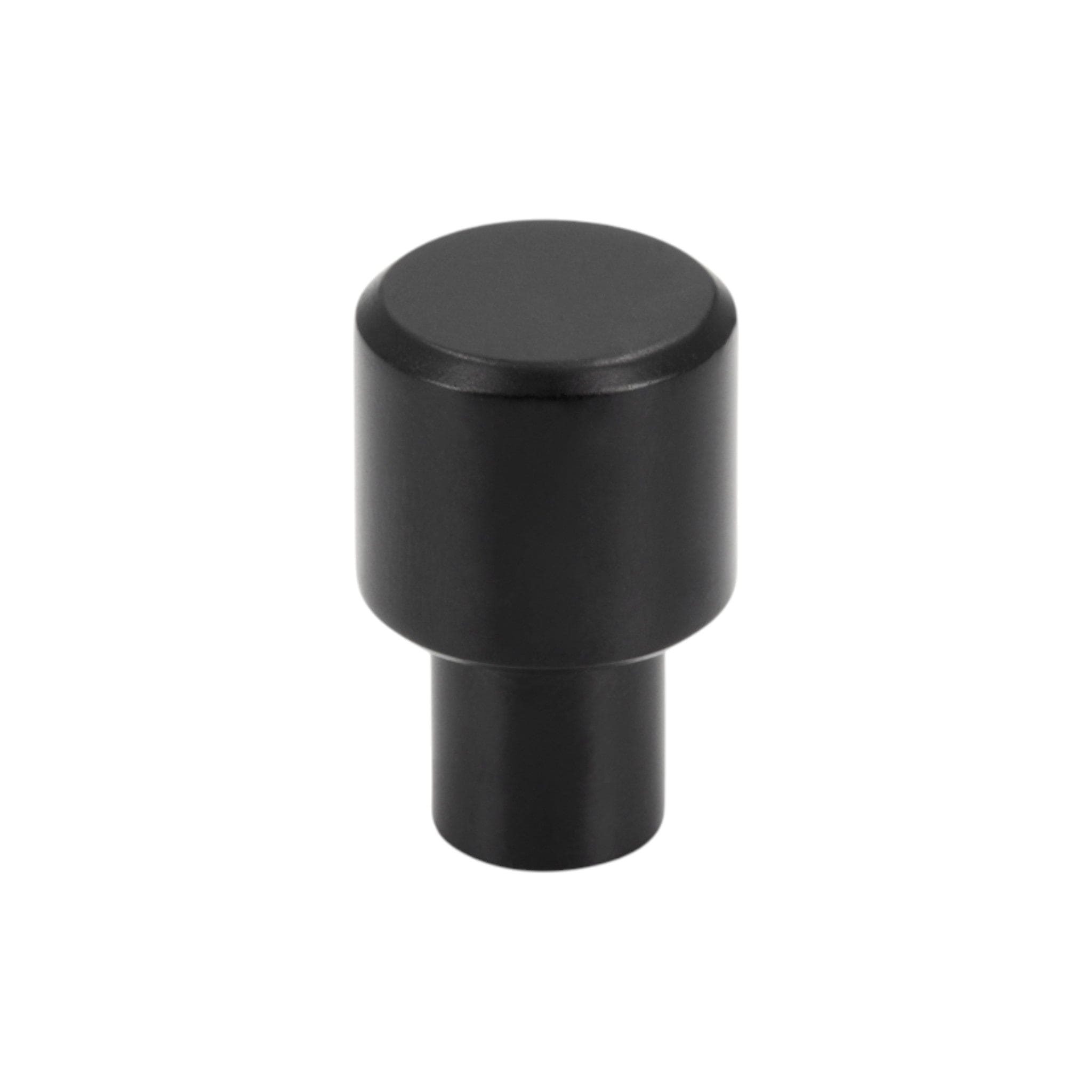 Rock | Knop i Mat Sort Ø 16 mm x D 25 mm SIRO SR-2508-16PB12 FINICC
