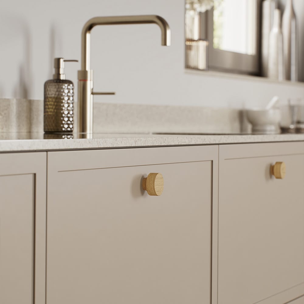 Row | Knop i Ubehandlet Eg Ø 40 mm x D 28 mm Beslag Design BD-373365-11 FINICC