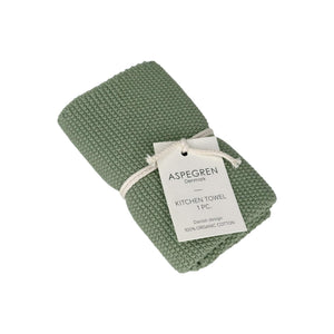 Solid | Køkkenhåndklæde i Aloe Green