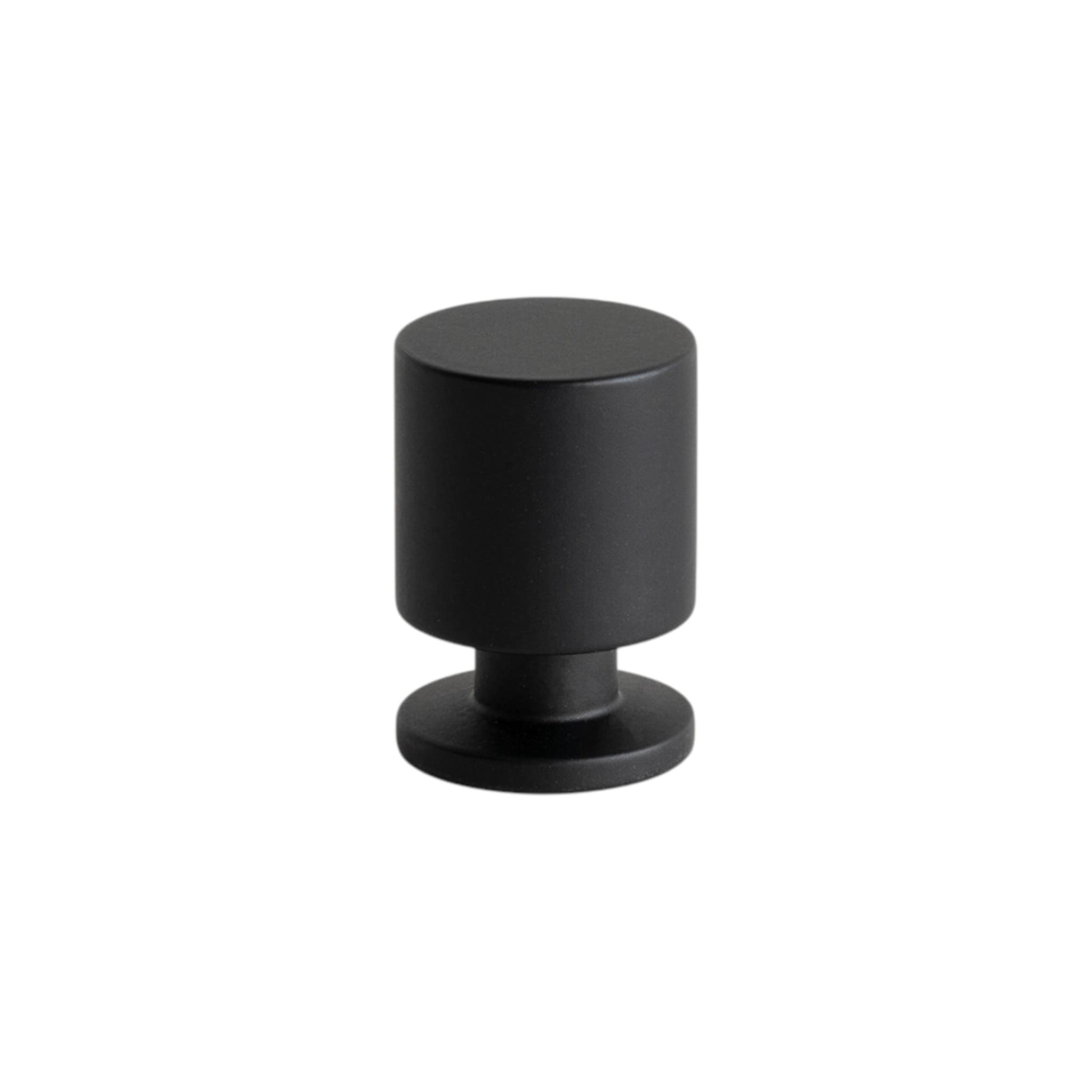 Solo | Knop i Mat Sort Ø 21 mm x D 30 mm Beslag Design BD-343538-11 FINICC