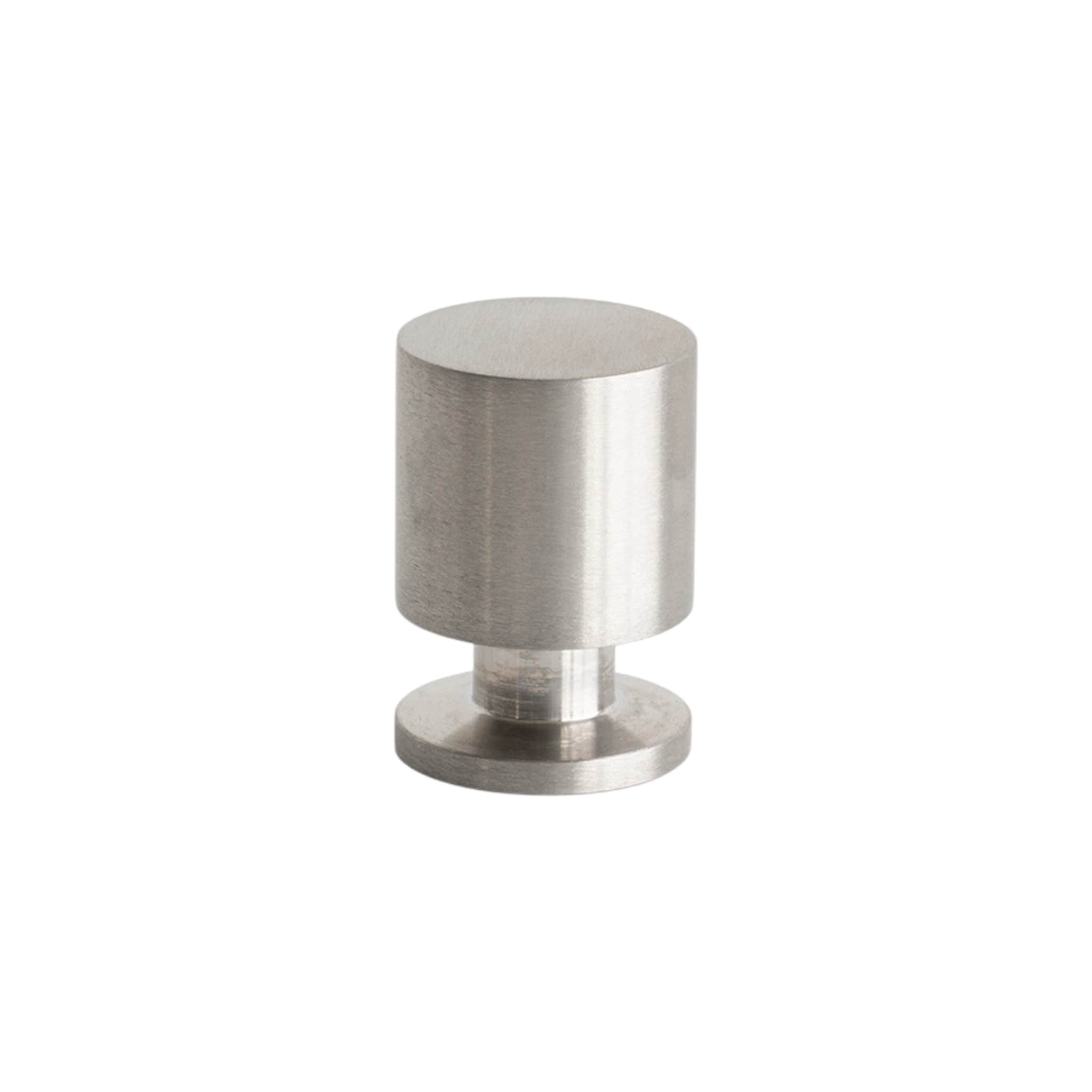 Solo | Knop i Rustfrit Stål Ø 21 mm x D 30 mm Beslag Design BD-343535-11 FINICC