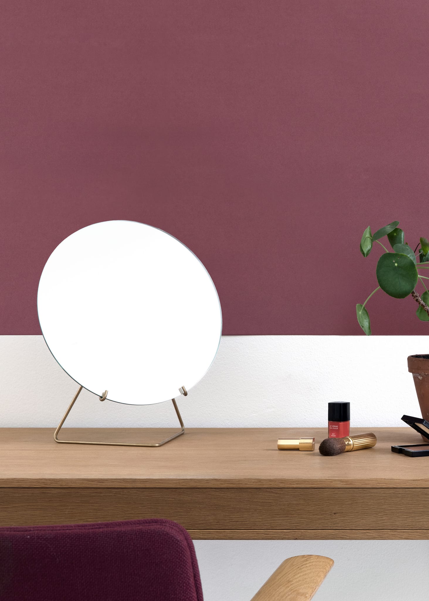 Standing Mirror | Spejl i Børstet Messing uden Lak Moebe FINICC