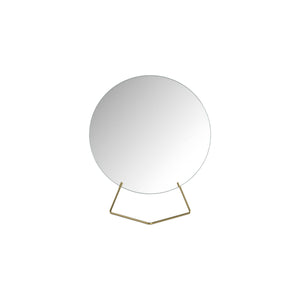 Standing Mirror | Spejl i Børstet Messing uden Lak