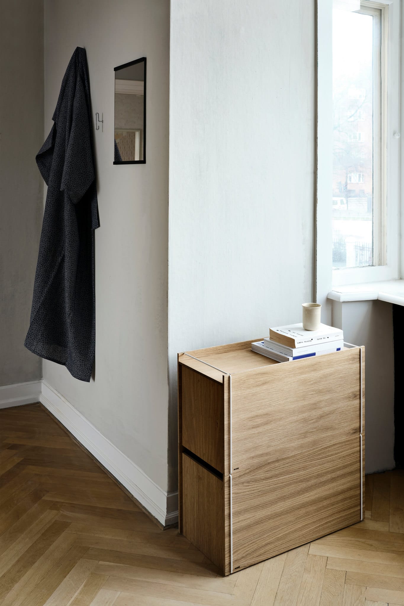 Storage Box | Opbevaringskasse i Eg/Hvid L 60 cm x B 33 cm Moebe MB-SBOWH FINICC