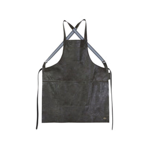 Suspender | Forklæde i Vintage Grey Full Grain læder