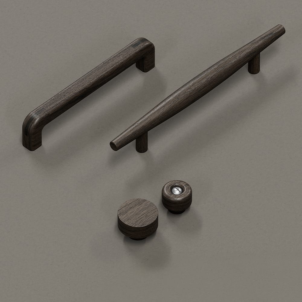 Tenon | Greb i Mørkbejdset Eg Beslag Design FINICC