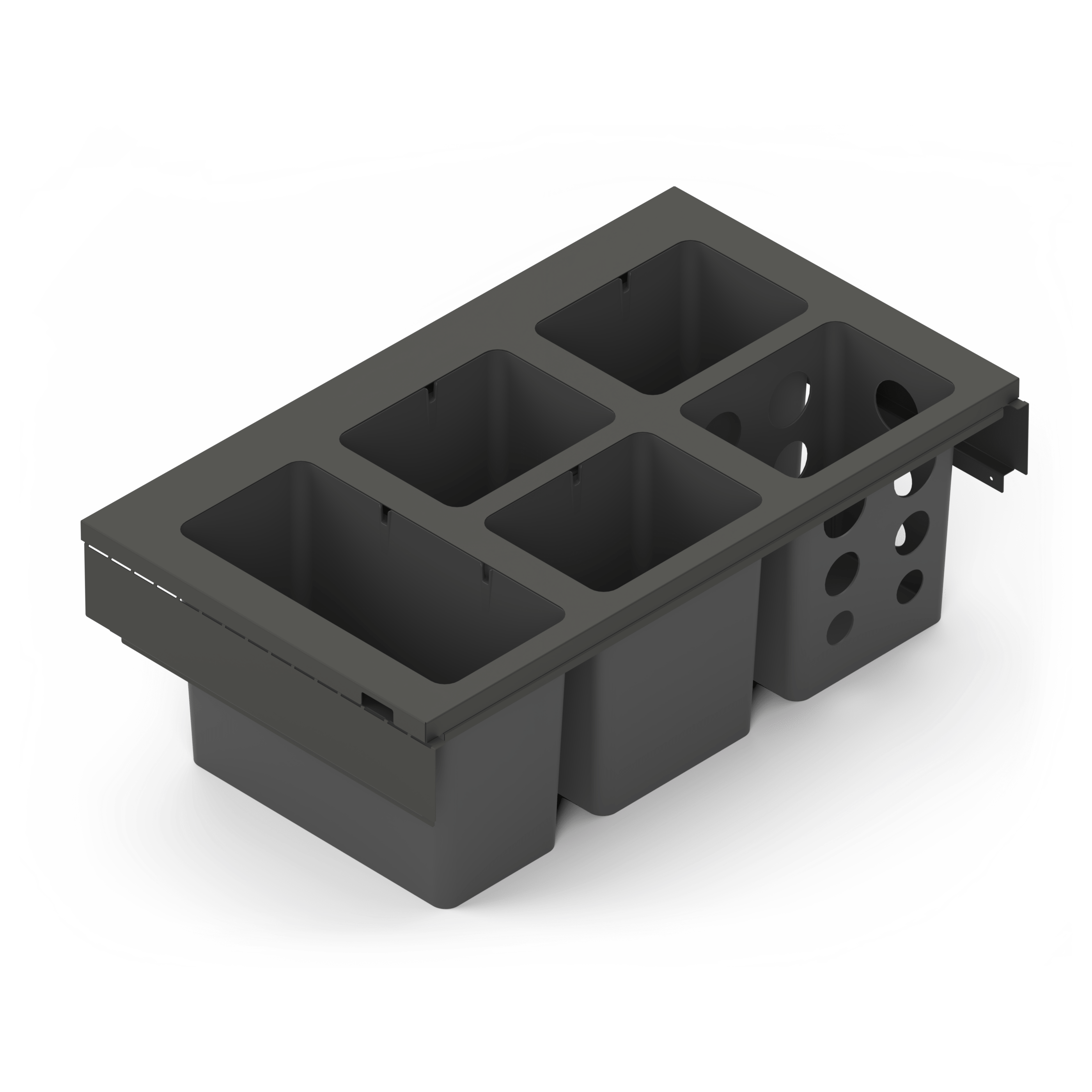 Toledo | Topramme til affaldssystem 80x45 Antracit Grå Theofils TF-630013 FINICC