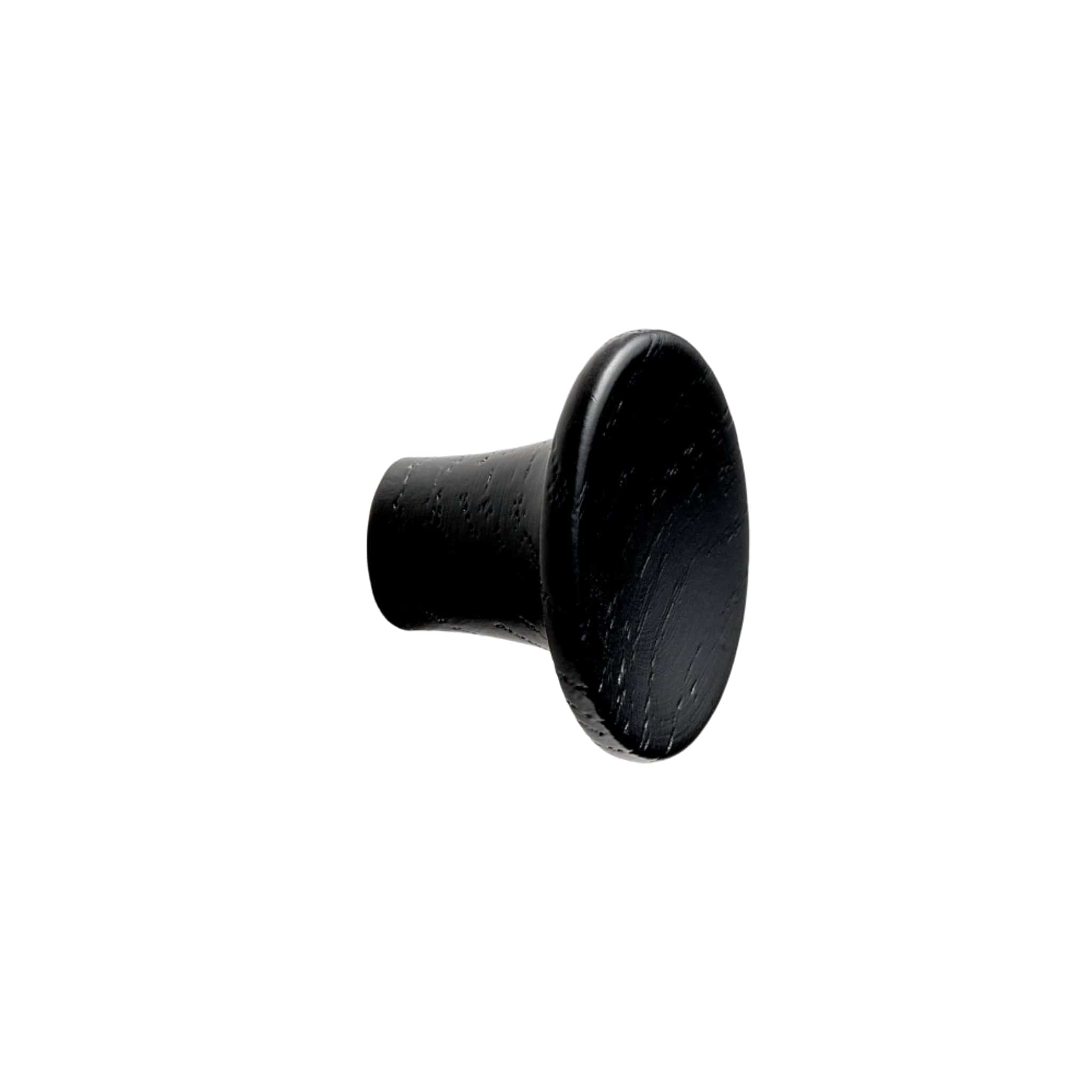 Tuba | Møbelknop eller Knage i Sortbejdset Træ Ø 28 mm x D 19 mm Vonsild VS-109120028-994 FINICC