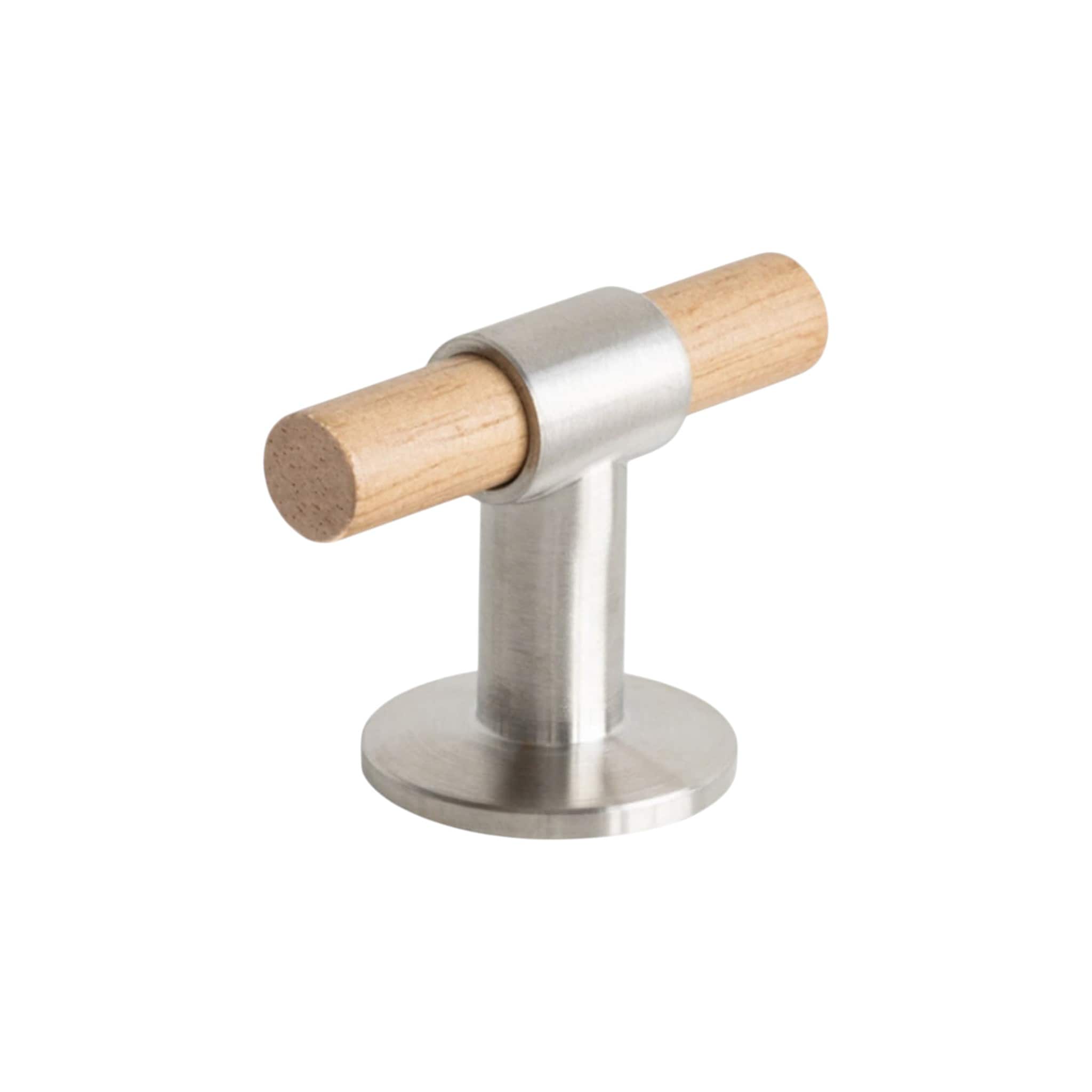 Uniform | T-Greb i Eg/Rustfrit Stål L 50 mm x D 28 mm Beslag Design BD-343386-11 FINICC