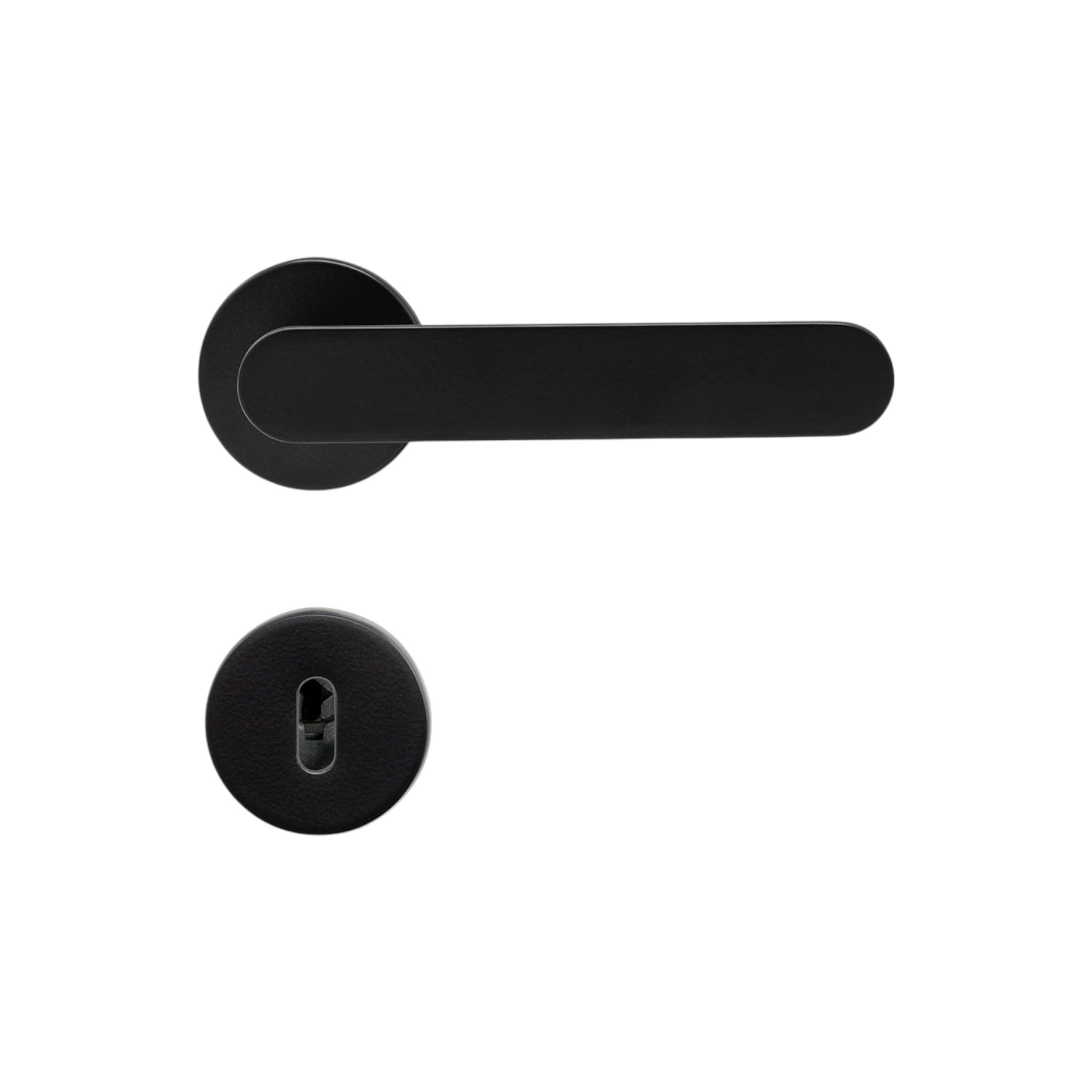 Vibe Plain | Dørhåndtag i Mat Sort Beslag Design 752030-41 FINICC