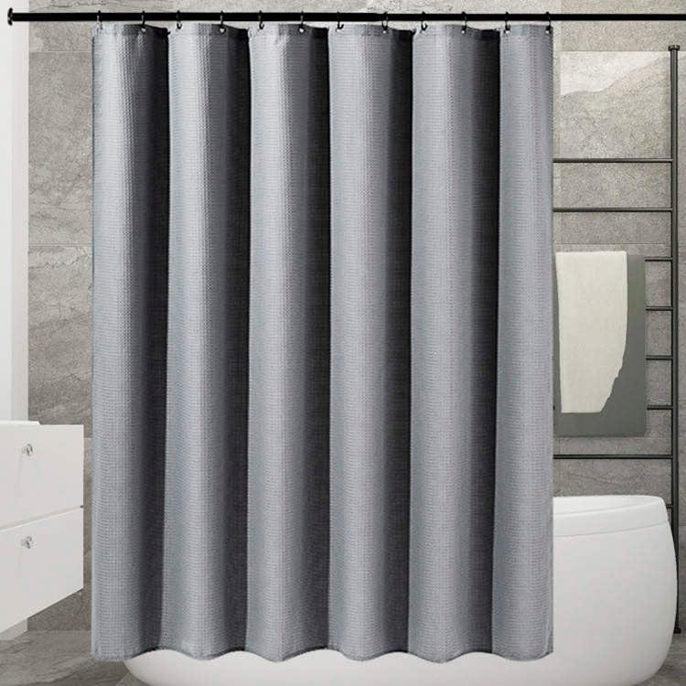 Waffle | Badeforhæng I Grå L 180 cm x H 220 cm MOUD Home MH-211094 FINICC