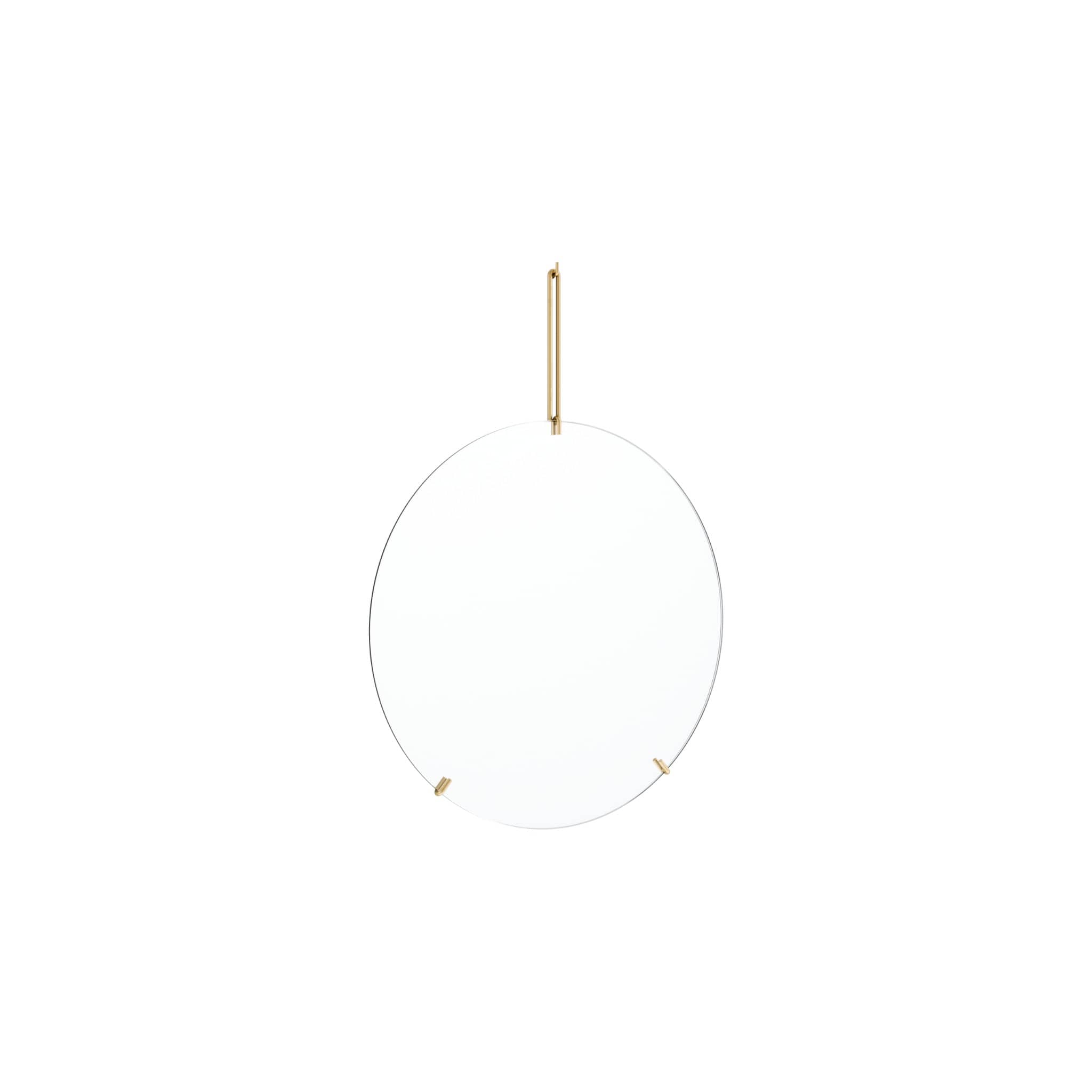 Wall Mirror | Spejl i Børstet Messing uden Lak L 45 cm x B 30 cm Moebe MB-WMBR30 FINICC